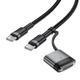 Кабель ACEFAST C22-05 USB-C to USB-C / magnetic aluminum alloy charging data cable Black (6974316285151) - изображение 4