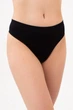 Трусики стринги женские бесшовные Giulia STRING BRIEFS GRAIN S/M Black, женские бесшовные - изображение 2
