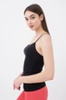 Женская бесшовная майка на тонких бретелях Giulia CAMISOLE L/XL Black-black, бесшовный летний верх, чёрный - изображение 2