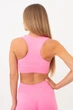 Безшовний жіночий спортивний топ Giulia TOP SPORT SHAPE S/M з мікрофібри, підтримка, фітнес, тренування, рожевий Pink-rosa pink - зображення 3