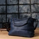 Сумка шоппер женская из натуральная кожи Vintage leather-22988 Синяя - изображение 13
