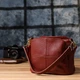 Сумка кросс боди через плечо женская из натуральная кожи Vintage leather-22981 Красная - изображение 11