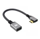 Кабель Перехідник SUNROZ Mini HDMI - HDMI (M/F) 4K 2K 60Hz, 20 см (Left) (A-48649) - зображення 1