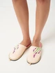 Женские домашние тапочки утепленные меховые с закрытым носком FX shoes 15090-2BL 40/41 26.5 см Бежевые (2820000020765) - изображение 2