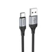 Кабель для зарядки Hoco X102 Fresh USB/Type C 3A 1 м Black (35658_3577439) - изображение 1