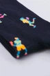 Набор женских носков прикольных высоких хлопковых Happy Socks 194849 36/40 4 пары Черный (2200005145081) - изображение 5