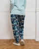Піжама жіноча бавовняна Plus Size зі штанами Лілії 30110 Бірюзовий 5XL - зображення 7