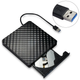 Внешний оптический привод DVD-RW DVD-USB 3.0 24Х Черный - изображение 1