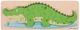 Puzzle drewniane Bigjigs Liczenie krokodyli 10 elementów 2999833 (691621190296) - obraz 1