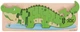 Puzzle drewniane Bigjigs Liczenie krokodyli 10 elementów 2999833 (691621190296) - obraz 2