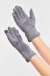 Перчатки женские на евромеху сенсорные сиреневого цвета GLOVES размер 7.5 (209387) - изображение 2