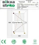 Окно-Steko 500х800 мм, матовый стеклопакет + аргон левое - изображение 2