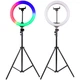 Кольцевая светодиодная LED лампа RGB Arc Ring 13" + tripod 2,1m (Black) Epik (177081) - изображение 2