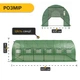 Садовая теплица парник LEOBRO усиленная Garden 18м2 Green (LB-G107-GRN) - изображение 3