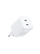 Сетевое зарядное устройство UGREEN X526 2xUSB-C 45W QC3.0 PD 3.0 GaN Fast Charger White (65154) - изображение 3