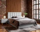 Ліжко двоспальне з підйомним механізмом 160x200 Quattro Light Grey Viorina-Deko Світло-сірий (каркас з ламелями/без матраца) (ЛДСП/тканина) - зображення 4