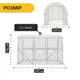 Садова теплиця парник LEOBRO Garden 6м2 2 на 3 м White MultiDoor (LB-G111-WHT) - зображення 2