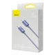 Кабель Baseus Crystal Shine Series Fast Charging Data Cable Type-C to iP 20W 1.2m Purple - зображення 5