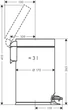 Відро для сміття HANSGROHE AddStoris 3 л Matt Black (41775670) з функцією Softclose - зображення 2