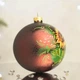 Новогодний шар на елку Santa Shop Осінній соняшник Бордовый 10 см (4820001154313) - изображение 2