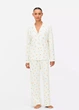 Пижама Primark Cosy Printed Boyfriend Pyjamas XXL Домашний комплект Кремовый (8554) - изображение 1
