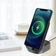 Беспроводная зарядная станция Budi WL4300B 15W магнитная 3в1 для смартфона наушников и смарт-часов Черная с поддержкой QI MagSafe 163х106х78 мм - изображение 2