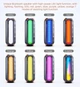 Портативна Bluetooth колонка з сонячною панеллю ES-T69 Pro Max 20W 5000mah, мульти ліхтар, магніт - зображення 11
