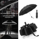 Зонт обратного сложения PowerMe LumiSafe Umbrella с LED фонариком и светоотражающей лентой Красный - изображение 6