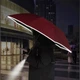 Зонт обратного сложения PowerMe LumiSafe Umbrella с LED фонариком и светоотражающей лентой Красный - изображение 1
