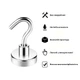 Набір магнітних гачків Semi Magnetic hooks Strong, 6 шт - Silver - зображення 2