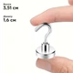 Набір магнітних гачків Semi Magnetic hooks Strong, 6 шт - Silver - зображення 3