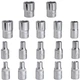 Набір торцевих головок Hans Tools 1/2" Dr 10-32 мм та 1/4" Dr 4-14 мм 6-гранних 108 предметів (TK-108) - зображення 9