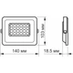 Світлодіодний прожектор Videx F2E 20W 5000K (VL-F2E-205W) [144819] - зображення 3