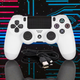 Бездротовий джойстик для PS4 Білий ігровий геймпад Bluetooth джойстик Dual Shock PS4 - зображення 2