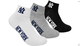 Носки New York Yankees 3 pk Quarter черный, белый, серый Унисекс 43-46 - изображение 1