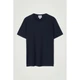 Футболка чоловіча базова COS regular cotton t-shirt L Синій - изображение 2