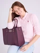 Сумка шоппер женская из искусственной кожи U.S. Polo Assn 582109510 Бордовая (1159850013) - изображение 2