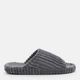 Женские домашние тапочки утепленные меховые с открытым носком FX shoes Лотос 7303 40 25.5 см Серые (2820000018700) - изображение 1