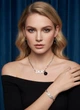 Комплект прикрас Audrey (сережки+кольє+браслет) No brand WR-119-672 One size Срібний - зображення 3