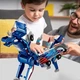 Магнитный трансформер «Дракон» WhimeToy, серебристо-синий - изображение 3