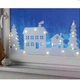 Новорічний декор вікна з гірляндою Будинки Livarno Home 60 х 30 см Led прикраса на вікно стіну - изображение 2