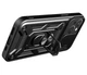 Чехол Primo Shockproof для Apple iPhone 15 - противоударный, с подставкой и шторкой для камеры - Black - изображение 5