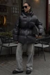 Пуховик Jadone Fashion Айс ONE SIZE графіт - зображення 8