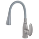 Змішувач для кухні PLAMIX CEZAR-011-B SET GRAPHITE REFL.GRAY з силіконовим виливом, з підведенням (PM0720) - изображение 1