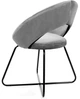 Крісло HOMLA JARED оксамит 51 x 47.5 x 90 см сірий з чорними ніжками (5904183849799) - зображення 3