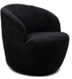 Крісло HOMLA SVINGEN поворотне 65.5 x 77 x 69 см Чорне (5904183871400) - зображення 1