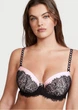 Комплект Victoria’s Secret Чорний з рожевим 34C-S - зображення 2