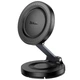 Автотримач HOCO H61 Show folding ring magnetic (dashboard) (Black / Metal gray) (231330) - зображення 1