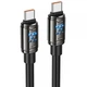 Дата кабель HOCO U143 Joy Type-C to Type-C 240W (1.2m) (Black) (243431) - изображение 1