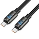 Дата кабель HOCO U143 Joy Type-C to Type-C 240W (1.2m) (Black) (243431) - изображение 4